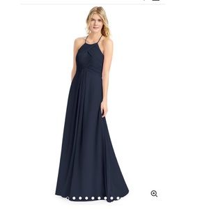 Azazie size A12 Ginger Dark Navy Bridesmaid Dress